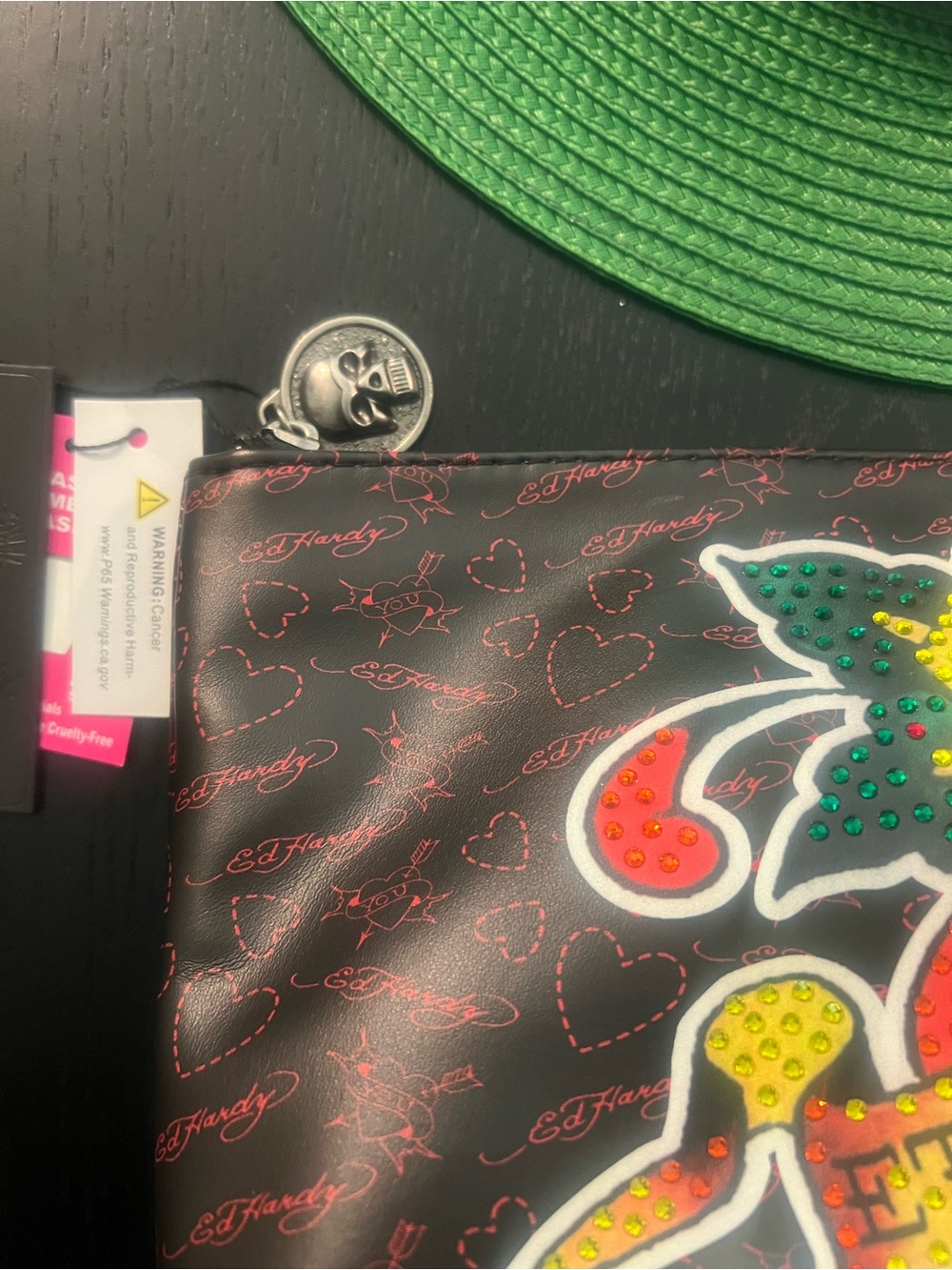 Michael Kors Top Handle Satchel (EUC) & Ed Hardy Cosmetic Pouch (NWT) Bundle - Picture 8 of 16